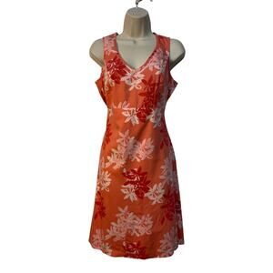 Columbia Sleeveless V-Neck Floral Print Midi/Mini Summer Dress Multicolor Size S